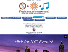 Tablet Screenshot of freesummerconcerts.com